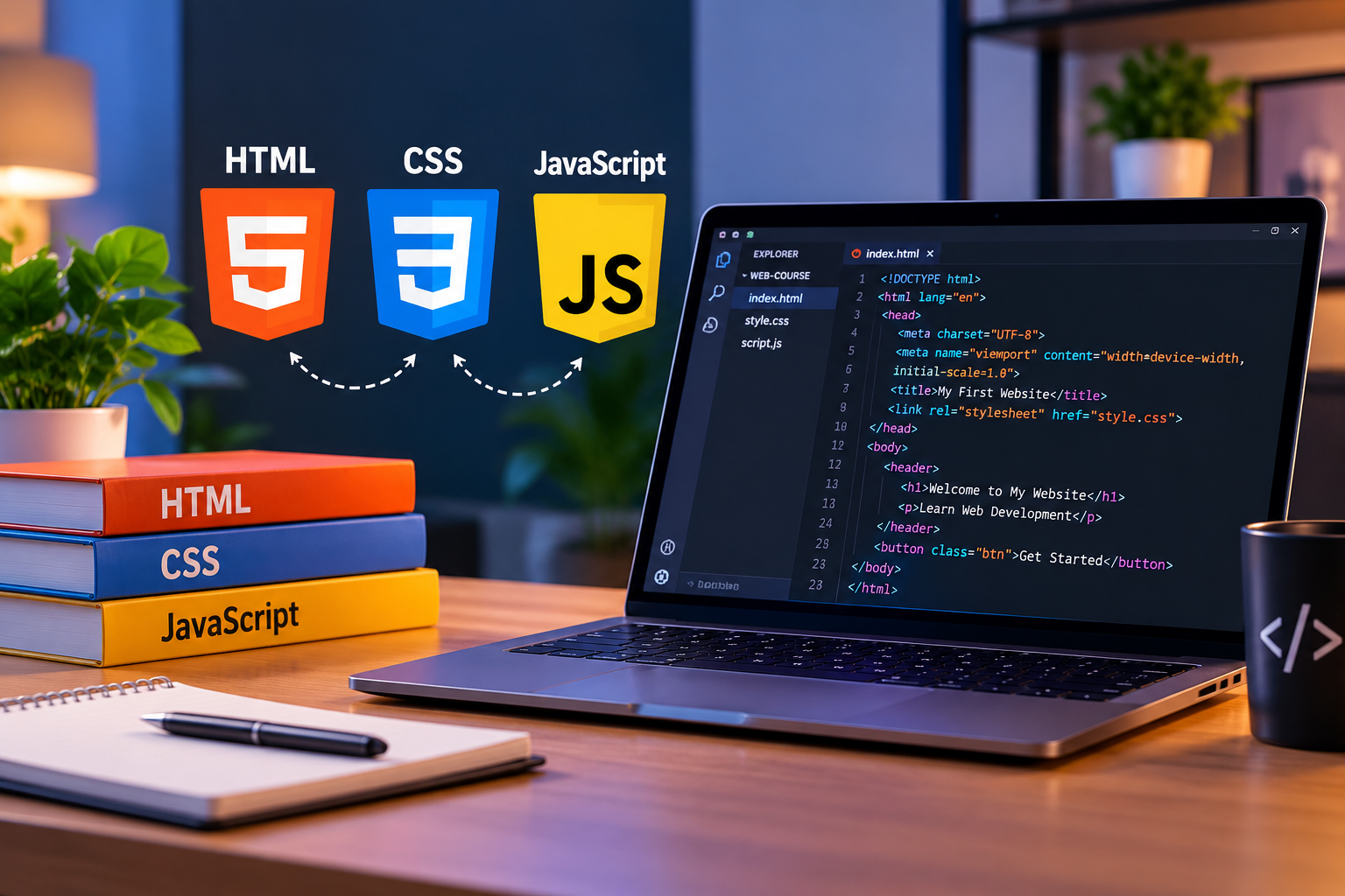Web Development for Beginners illustrative cover