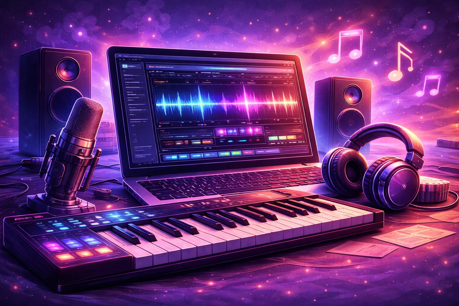 Best AI Music and Audio Tools in 2026 for Creators illustrative cover