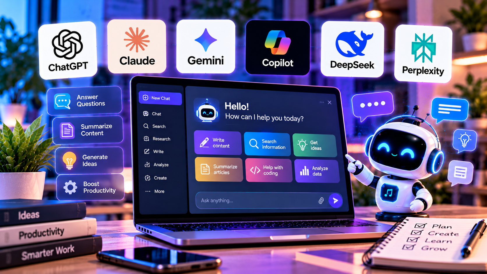 Best AI Chatbots in 2026 for Everyday Tasks illustrative cover