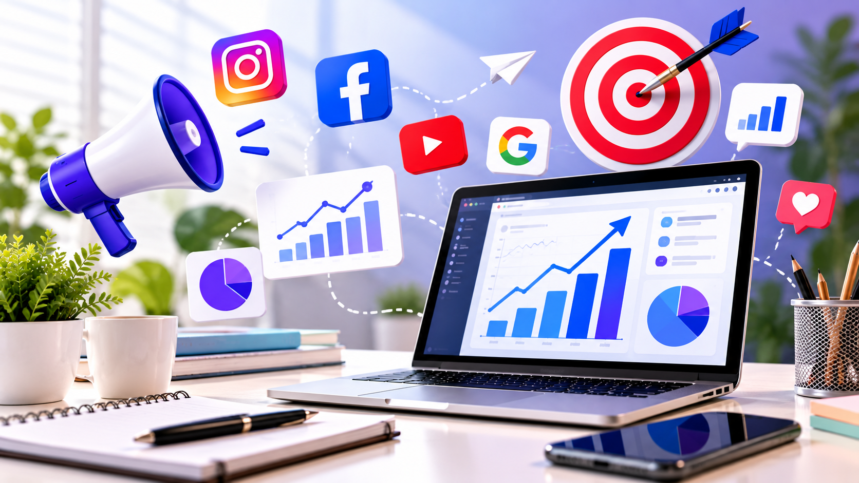 Digital Marketing for Beginners illustrative cover