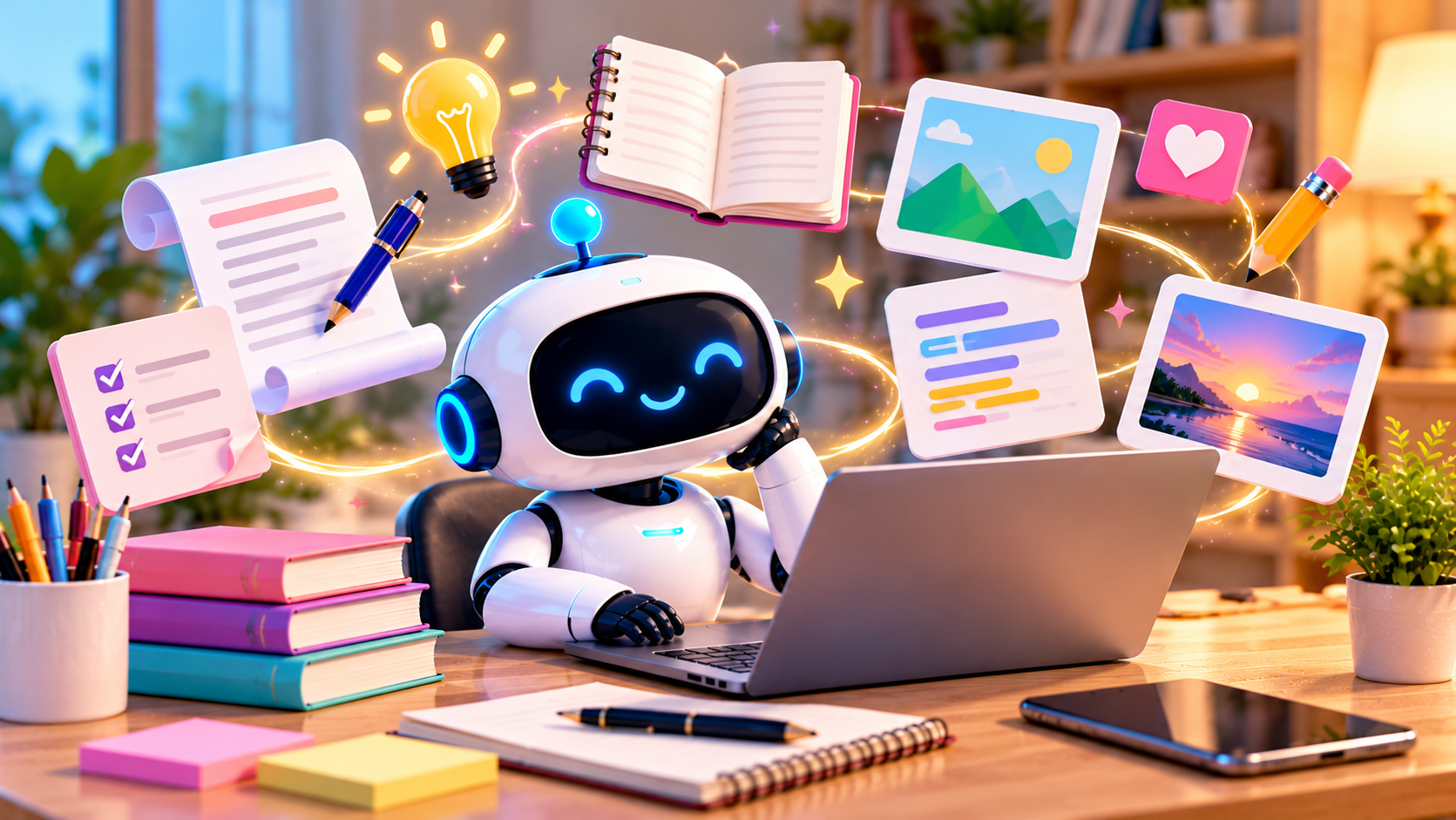 AI Writing & Content Creation illustrative cover